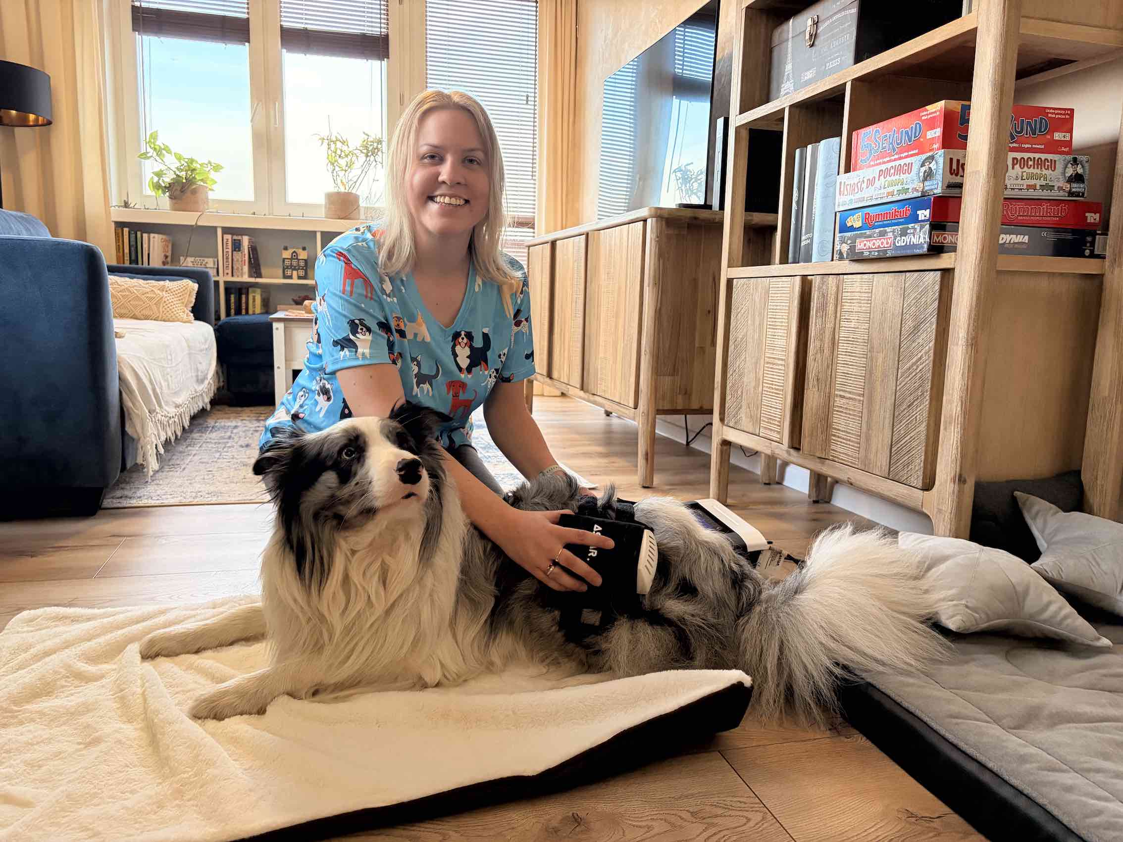 Therapist with a dog